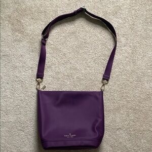 Kate Spade Purple Crossbody Bag with Silver Accents